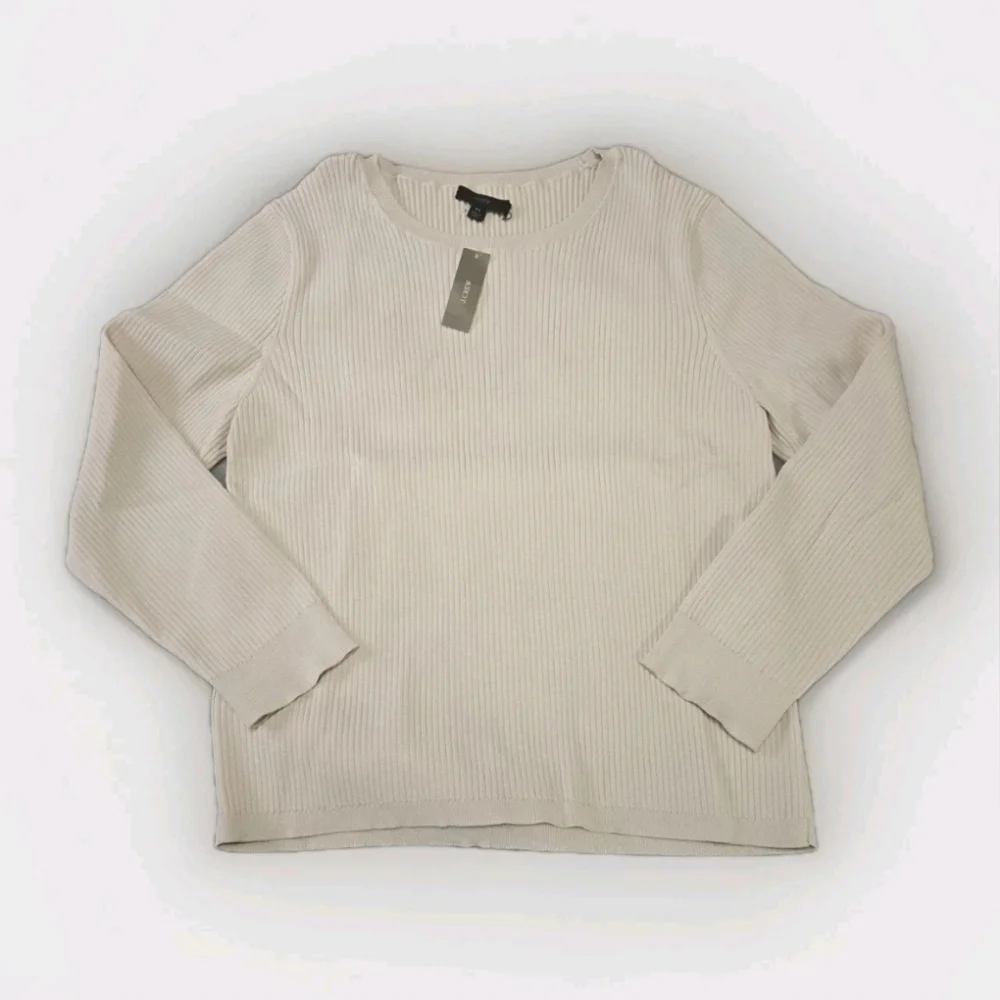 NWT J. Crew Supersculpt Ribbed Sweater T-shirt Size XL